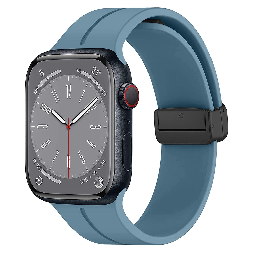 Silicone Magnetic Apple Watch Bracelet