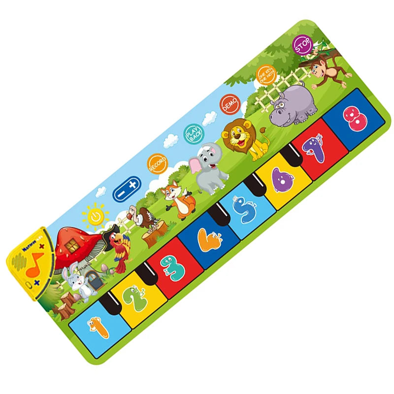 Musical Piano Mat for Kids with 8 Animal Sounds