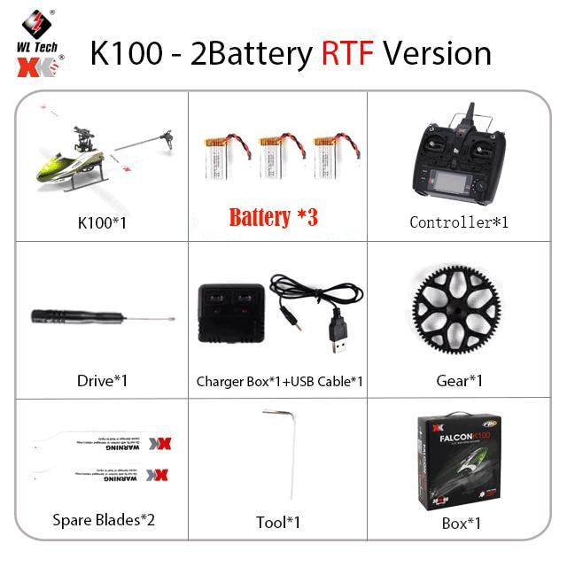 XK Falcon K100 RC Helicopter For Beginners – DnM Toy Box