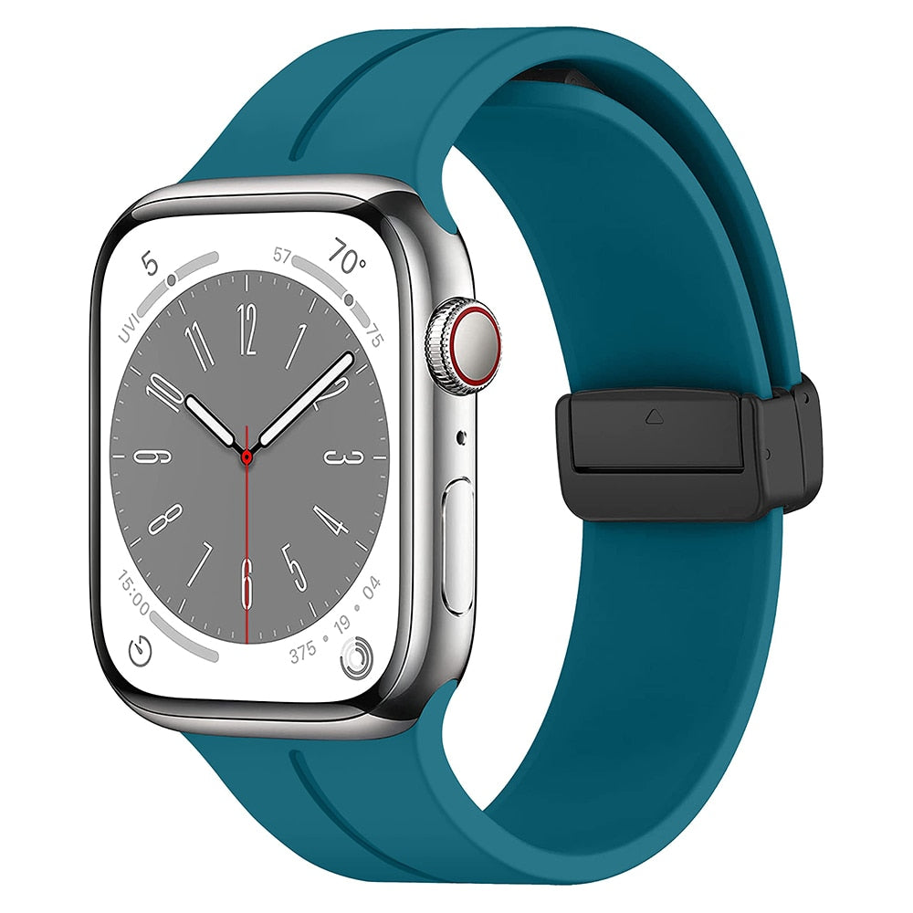 Silicone Magnetic Apple Watch Bracelet