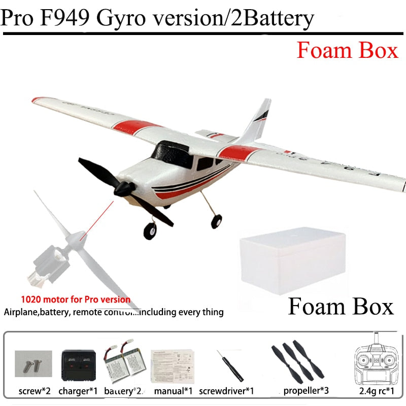 F949 Cessna-182 2.4G 3D6G 3Ch RC Airplane Fixed Wing