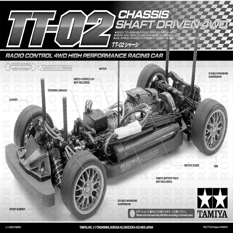 TOM'S GR Supra TT02 58703 4WD RC Crawler