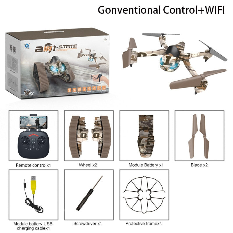 Land and Air Two-in-one WIFI Camera Drone