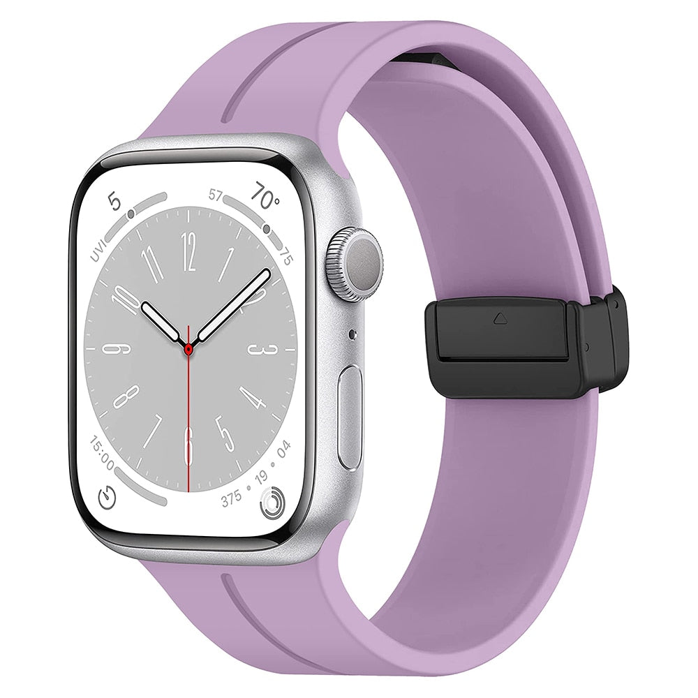 Silicone Magnetic Apple Watch Bracelet