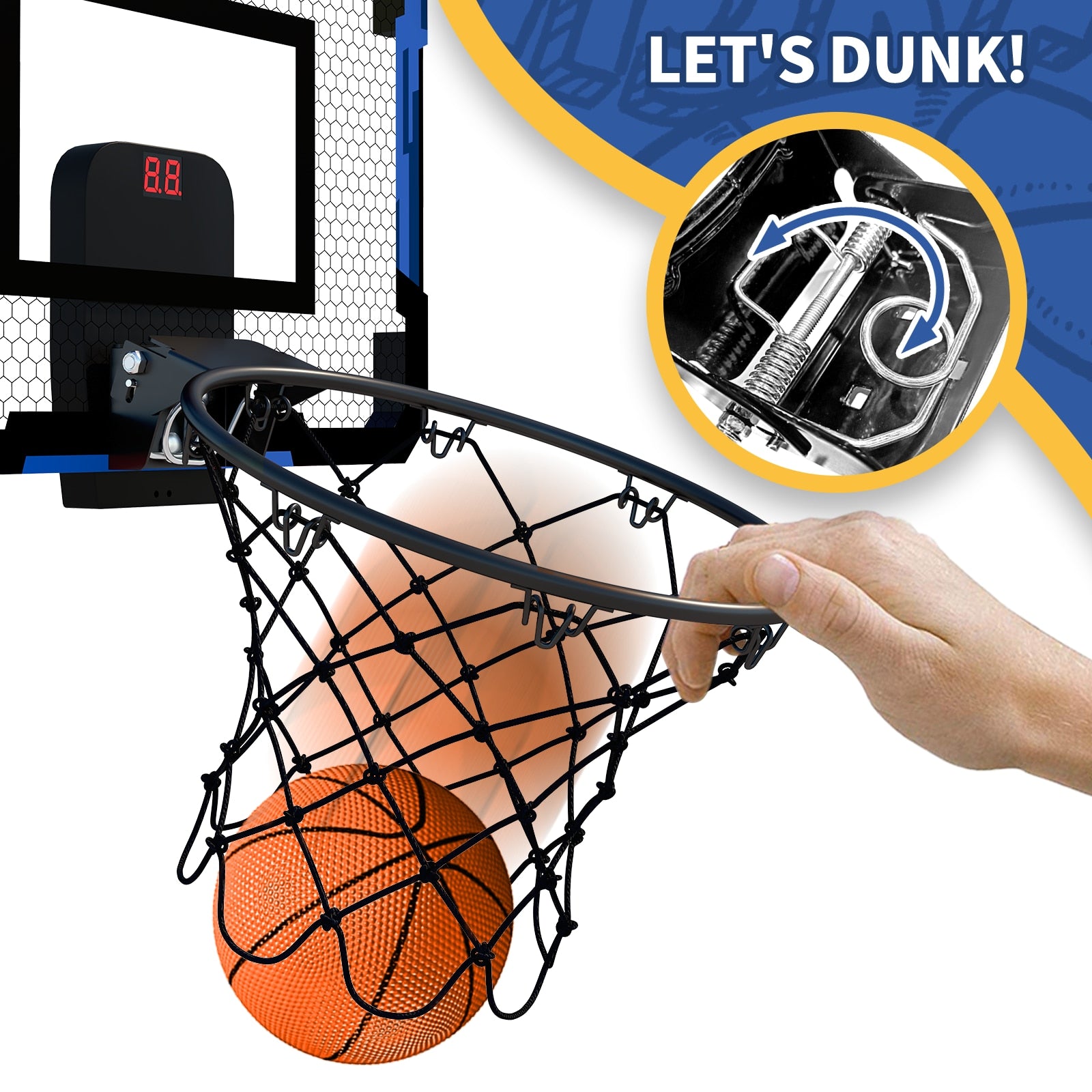 Foldable Wall-Mounted Basketball Hoop - DnM Toy Box