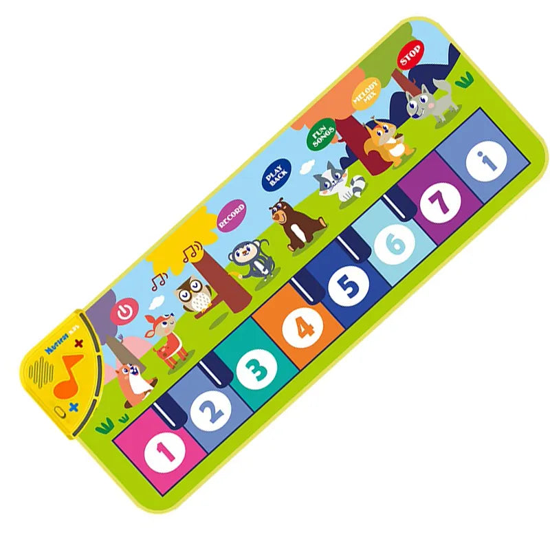 Musical Piano Mat for Kids with 8 Animal Sounds