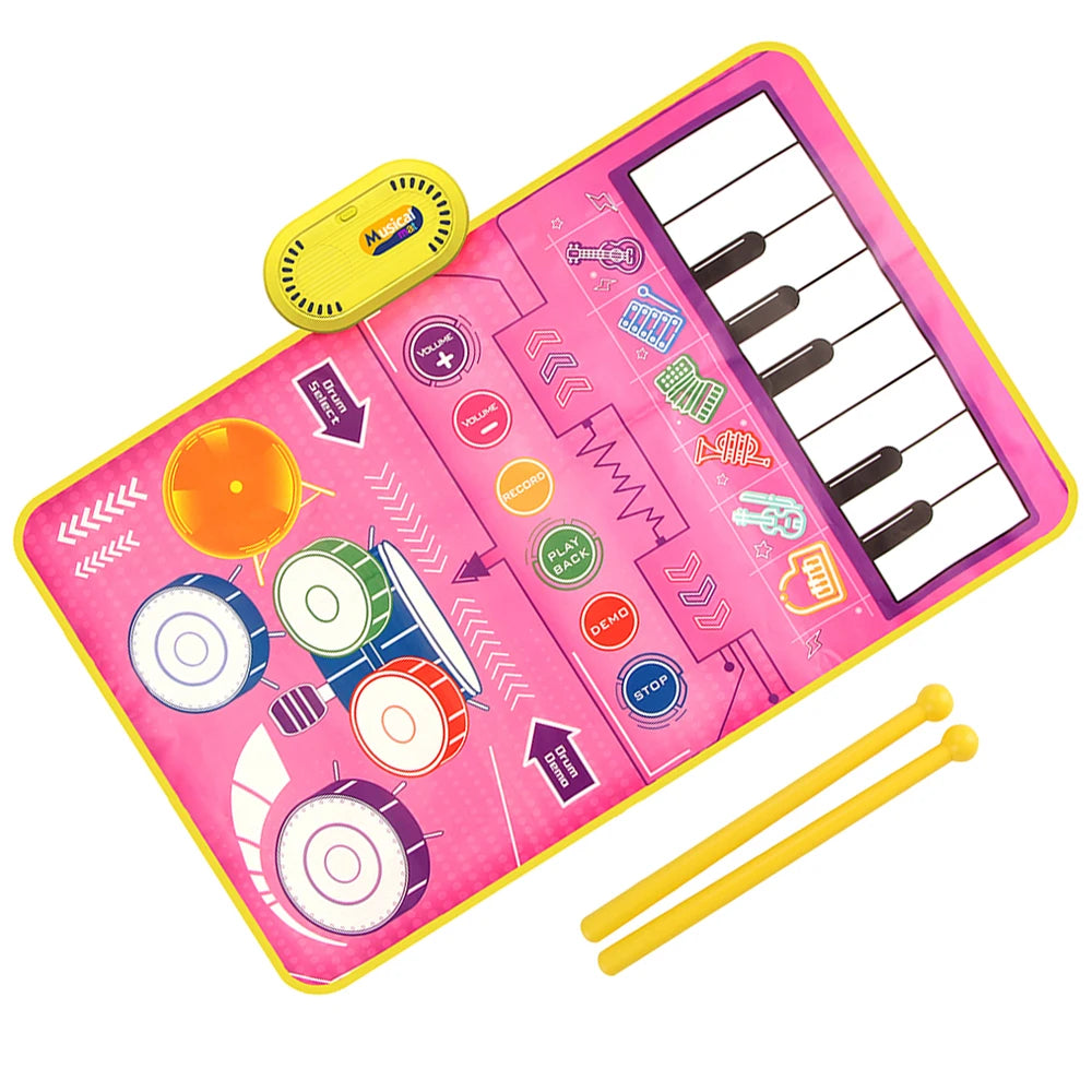 Musical Piano Mat for Kids with 8 Animal Sounds