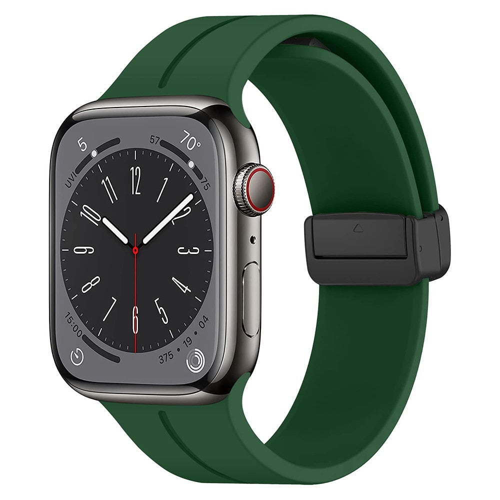 Silicone Magnetic Apple Watch Bracelet