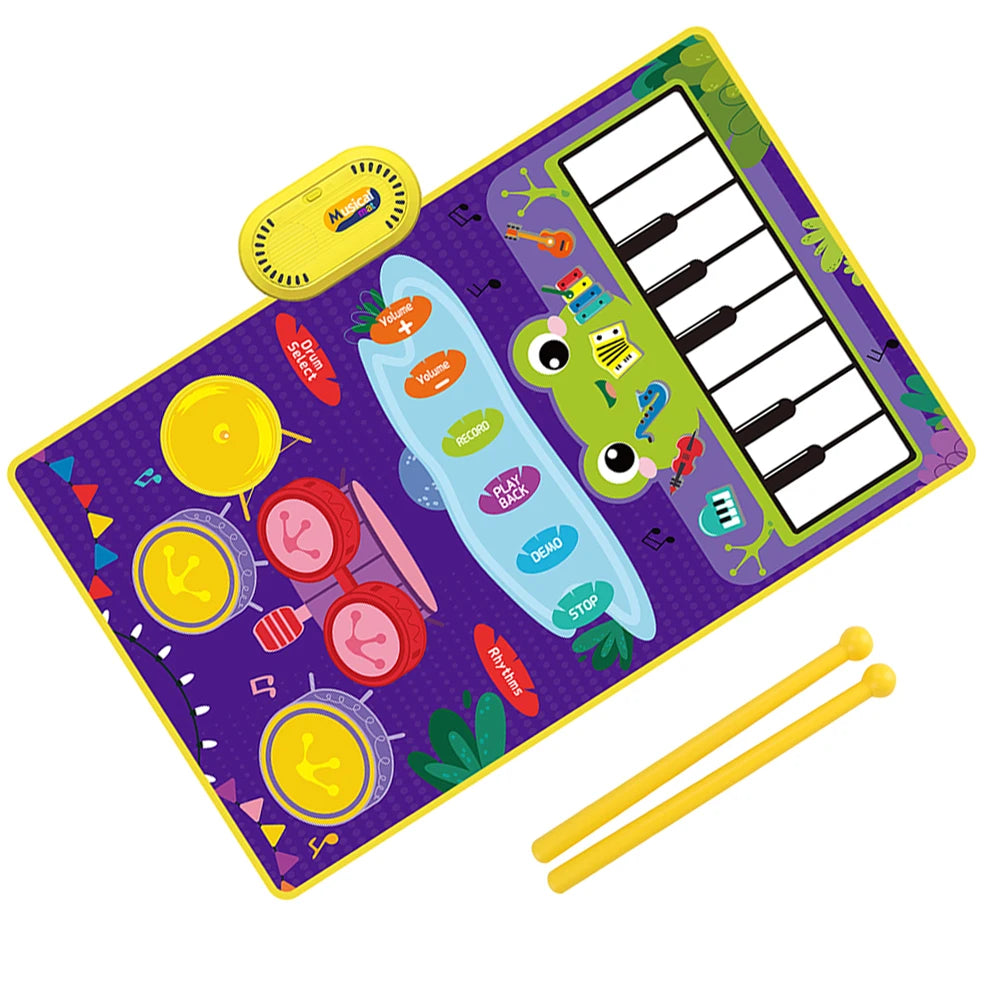 Musical Piano Mat for Kids with 8 Animal Sounds