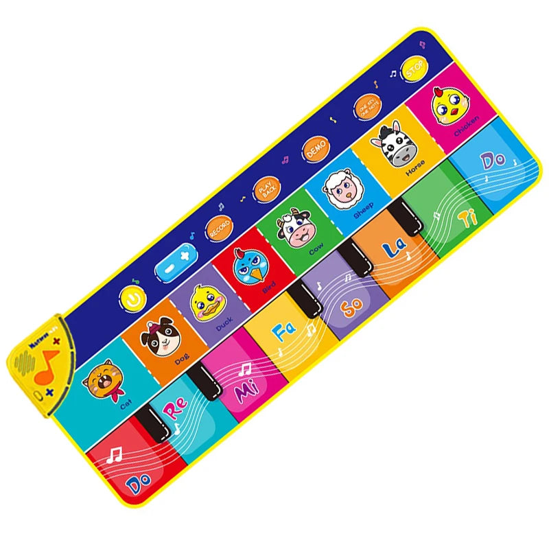 Musical Piano Mat for Kids with 8 Animal Sounds