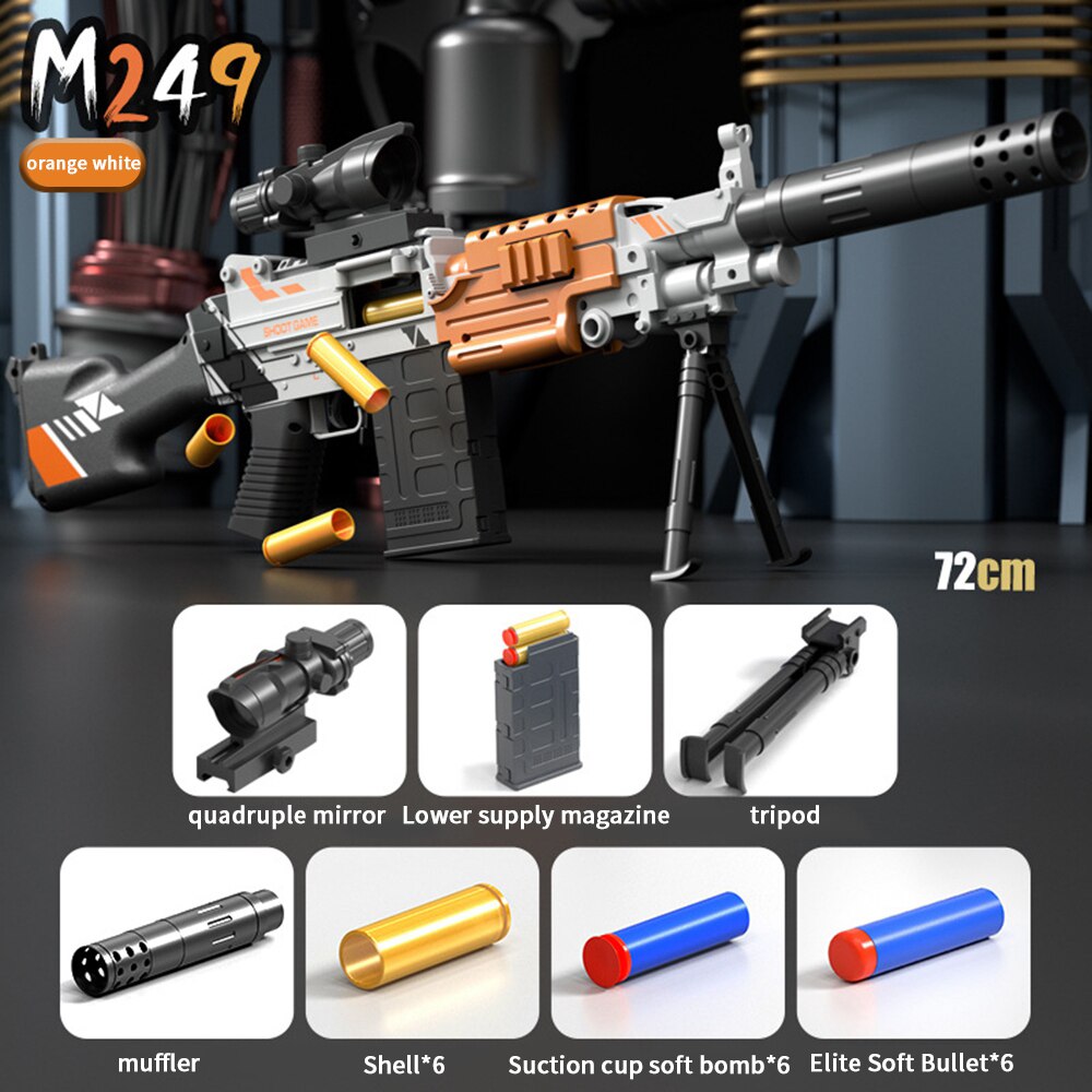 M249 Heavy Machine Gun Toy Blaster Rifle - DnM Toy Box