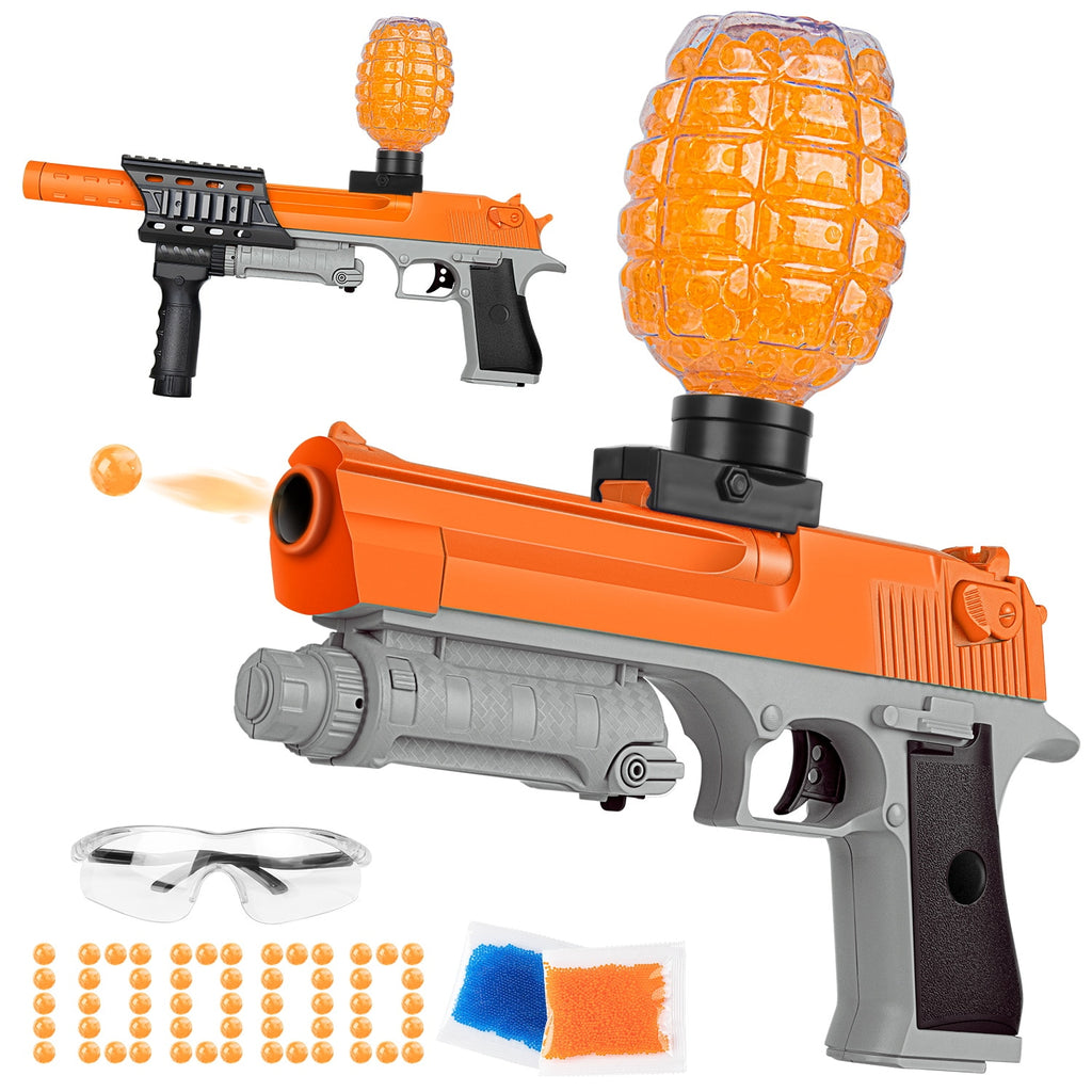 2-in-1 Gel Ball Blaster with 10,000 Beads & Goggles - DnM Toy Box