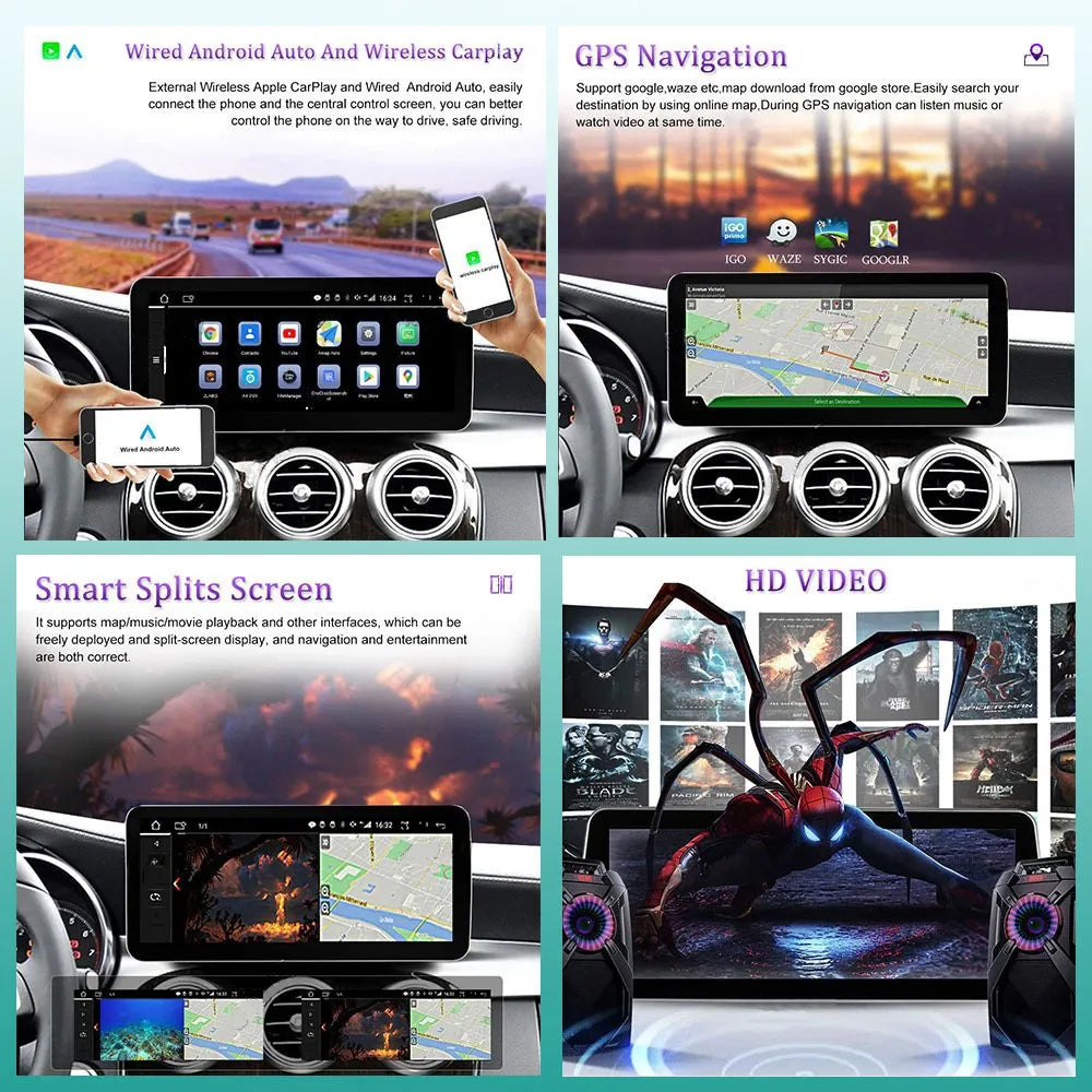CarPlay GPS Navigation Car DVD Radio Multimedia Player HD Screen