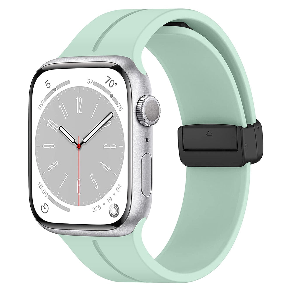 Silicone Magnetic Apple Watch Bracelet