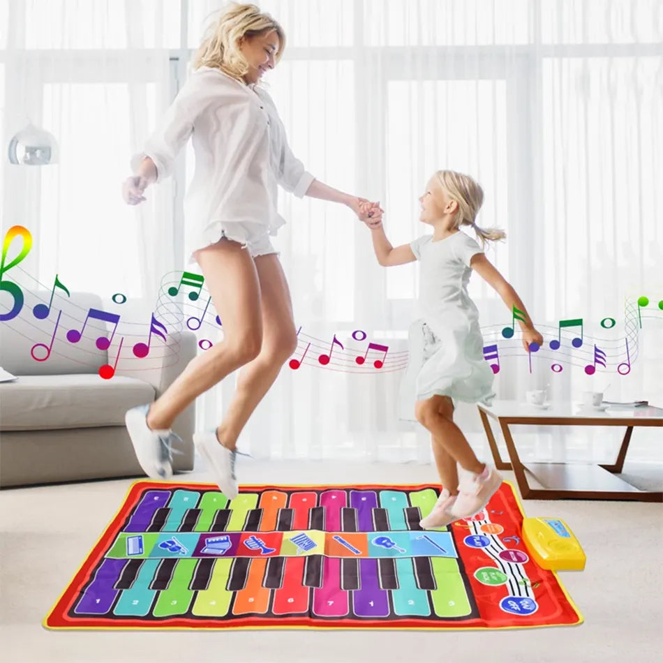 Kids Musical Piano Mat Duet Keyboard